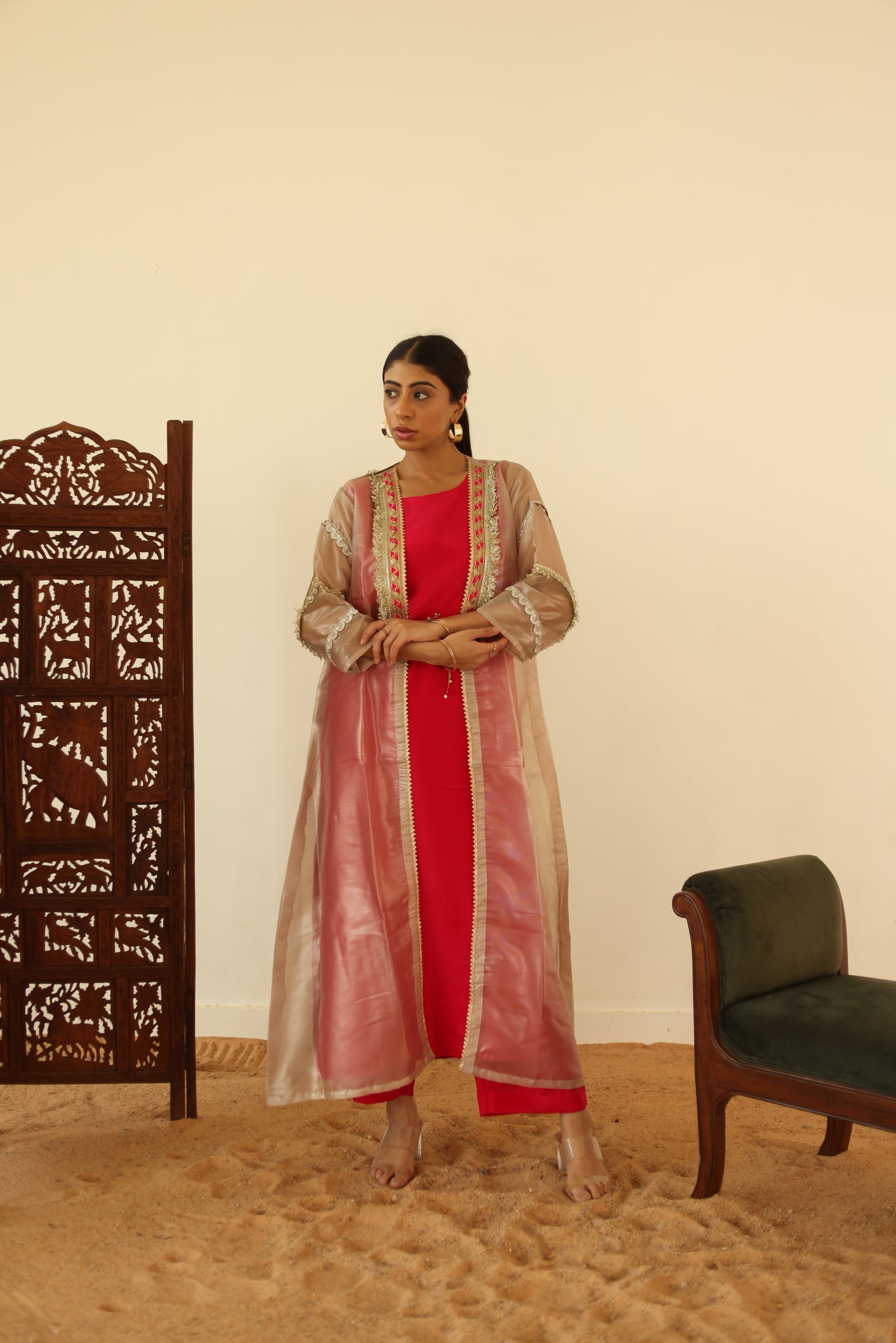Magenta Muse Jacket Set