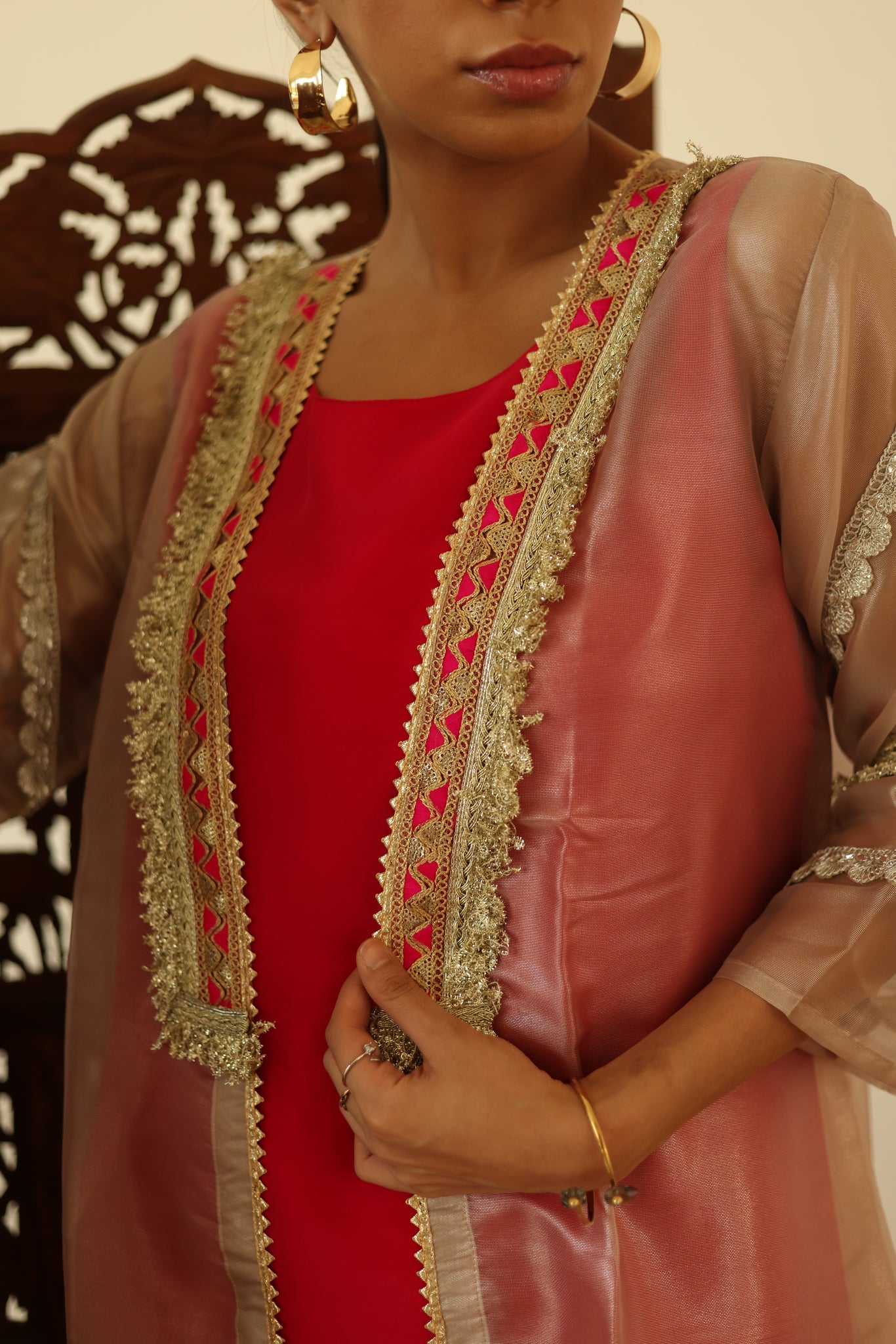 Magenta Muse Jacket Set