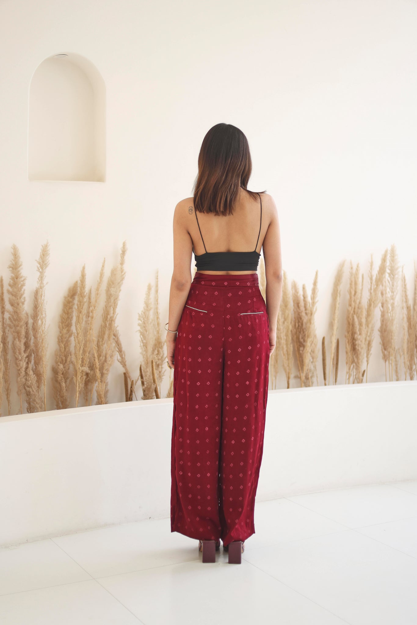 Jade Trousers- Maroon