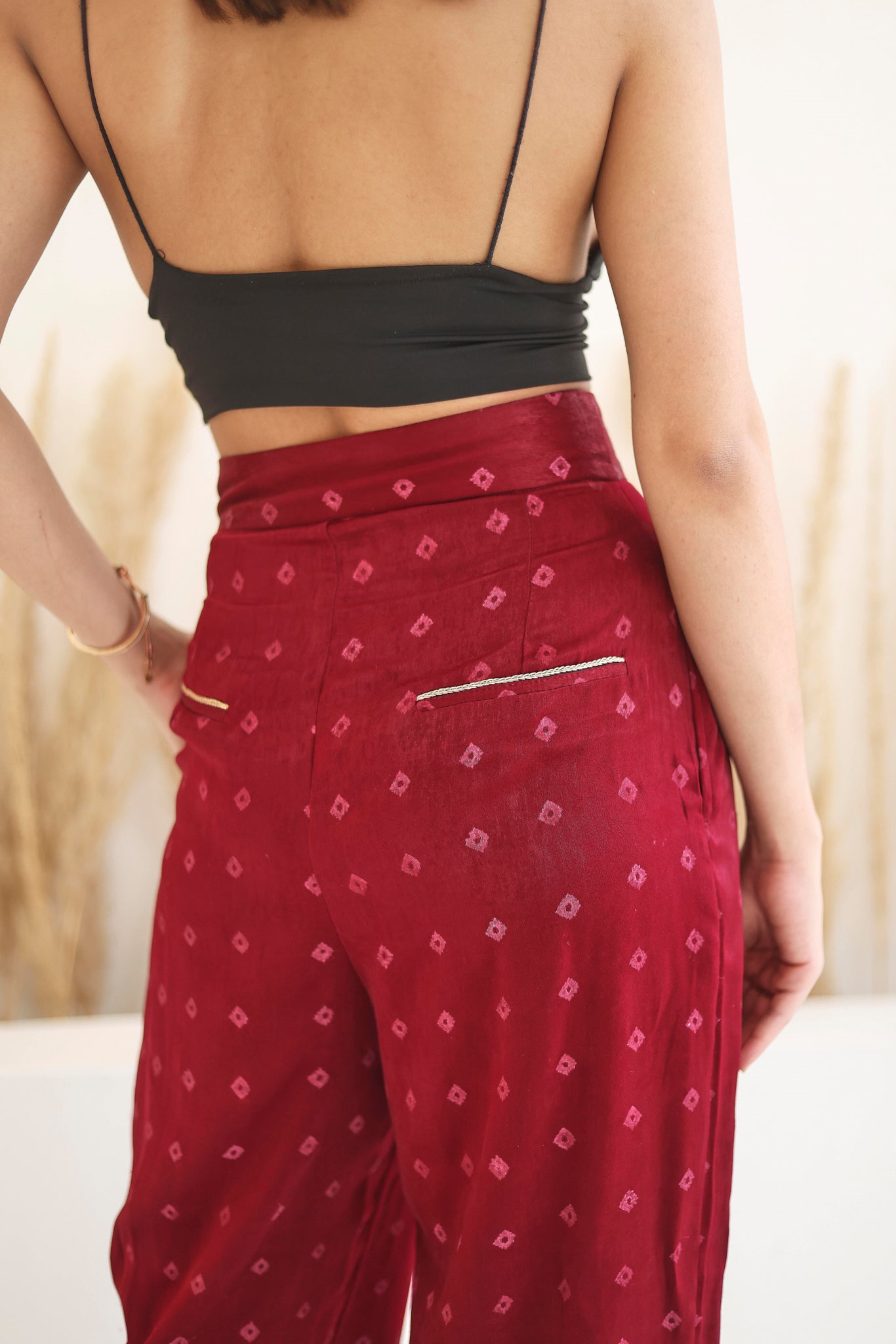 Jade Trousers- Maroon