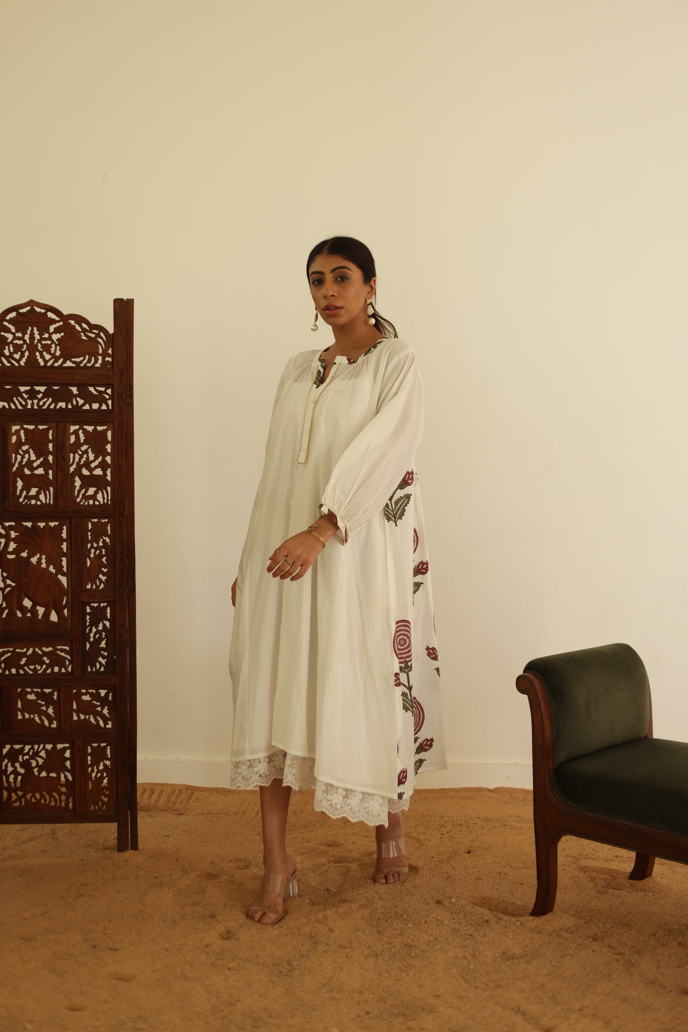 Ivory Flow Kurta Dress