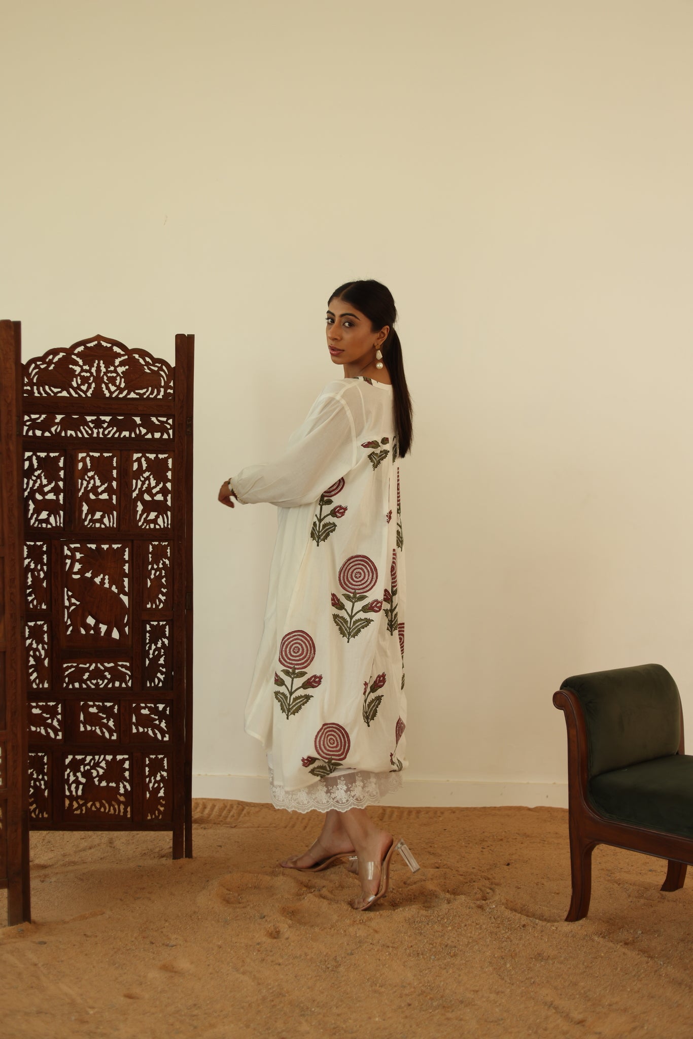 Ivory Flow Kurta Dress