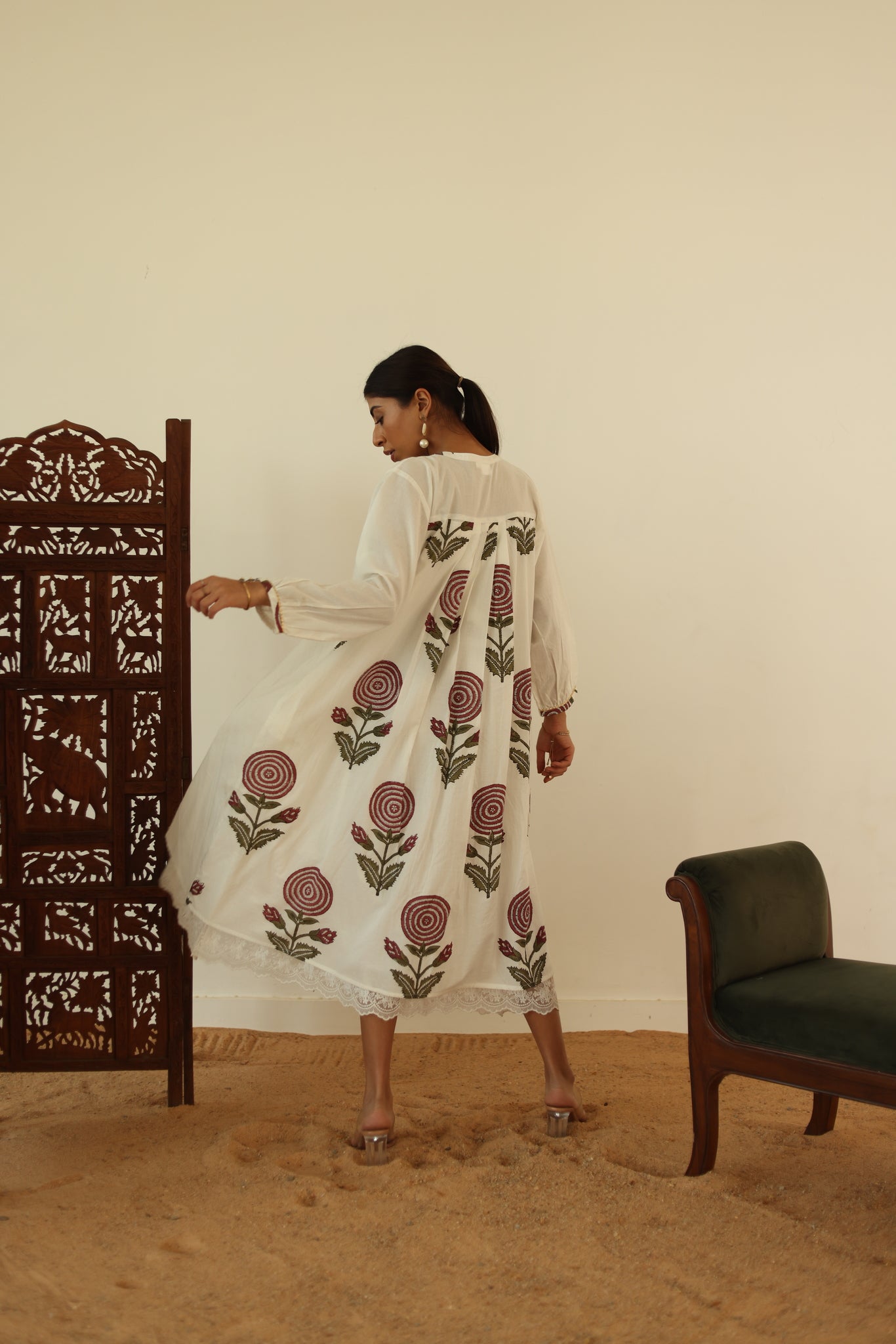 Ivory Flow Kurta Dress